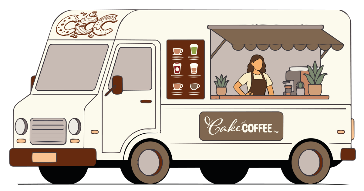 Coffee truck C'Cake & Coffee, pâtisserie mobile en Gironde